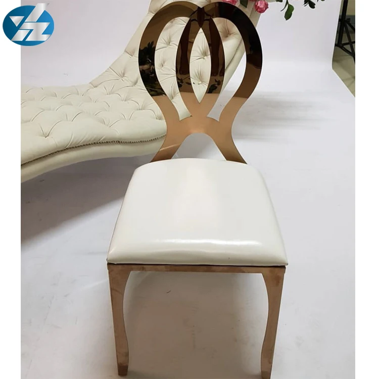 luxury new design stackable gold stainless steel chair banquet chair
