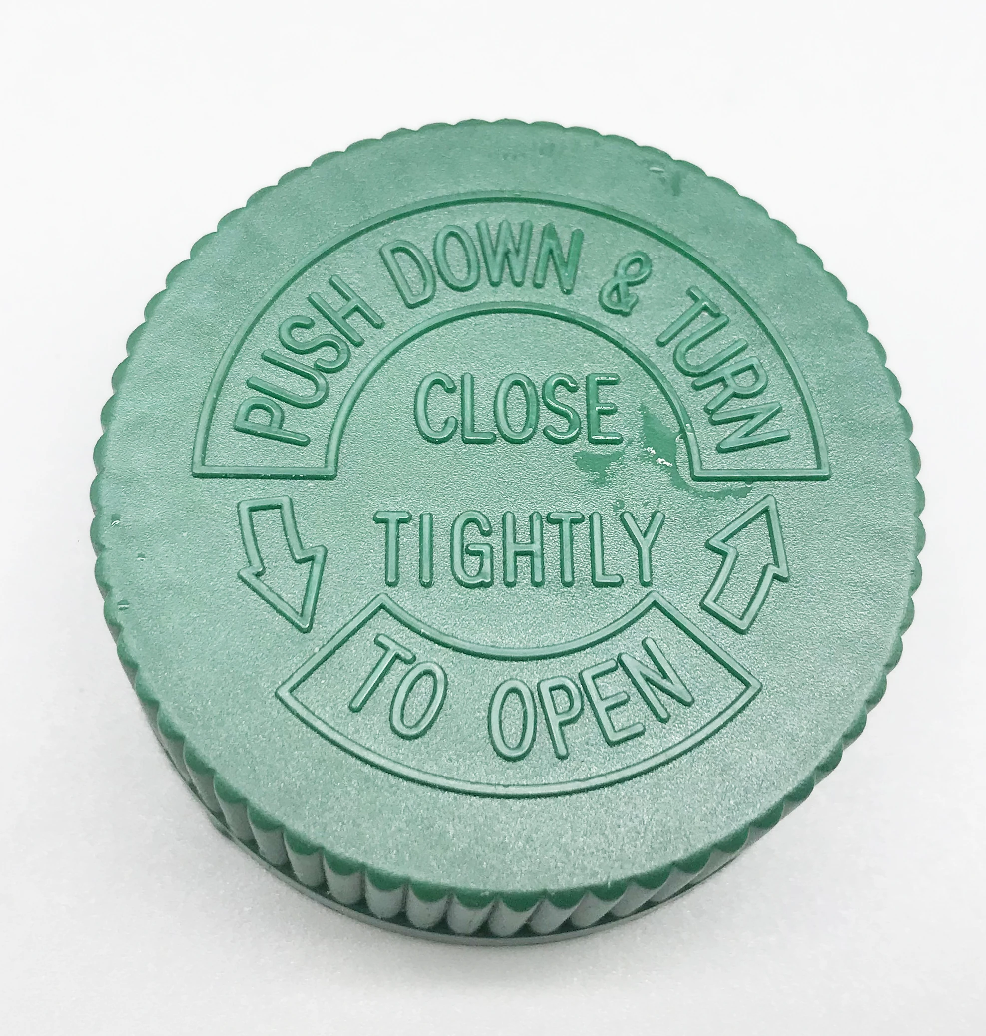 Pharmaceutical bottle package PP Plastic 38mm CRC Child proof cap