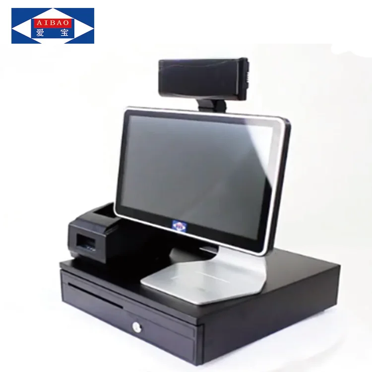 15.6inch capacitive touch screen pos system for wholesale