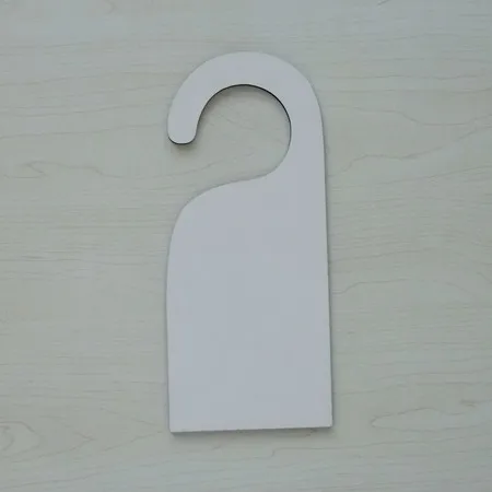 Sublimation blanks MDF Door Hanger L313 sublimation blanks mdf door hanger
