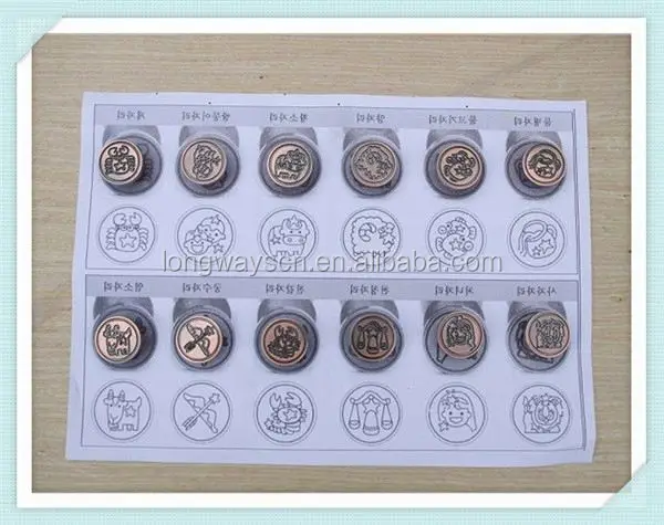 Набор восковых штампов от производителя резины