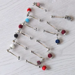 2019 New Arrival Fashion Colorful Bead Muslim Brooch Hijab Scarf Pins Clips