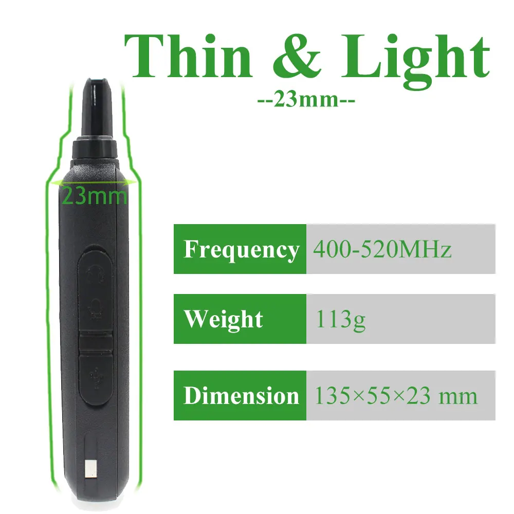 1 Km Range 2x Mini Hand Held Two Way Radio Wln Kd-c1 Portable Uhf 400-520mhz 5w Power 16 Channel Kdc1 Transceiver Walkie Talkie