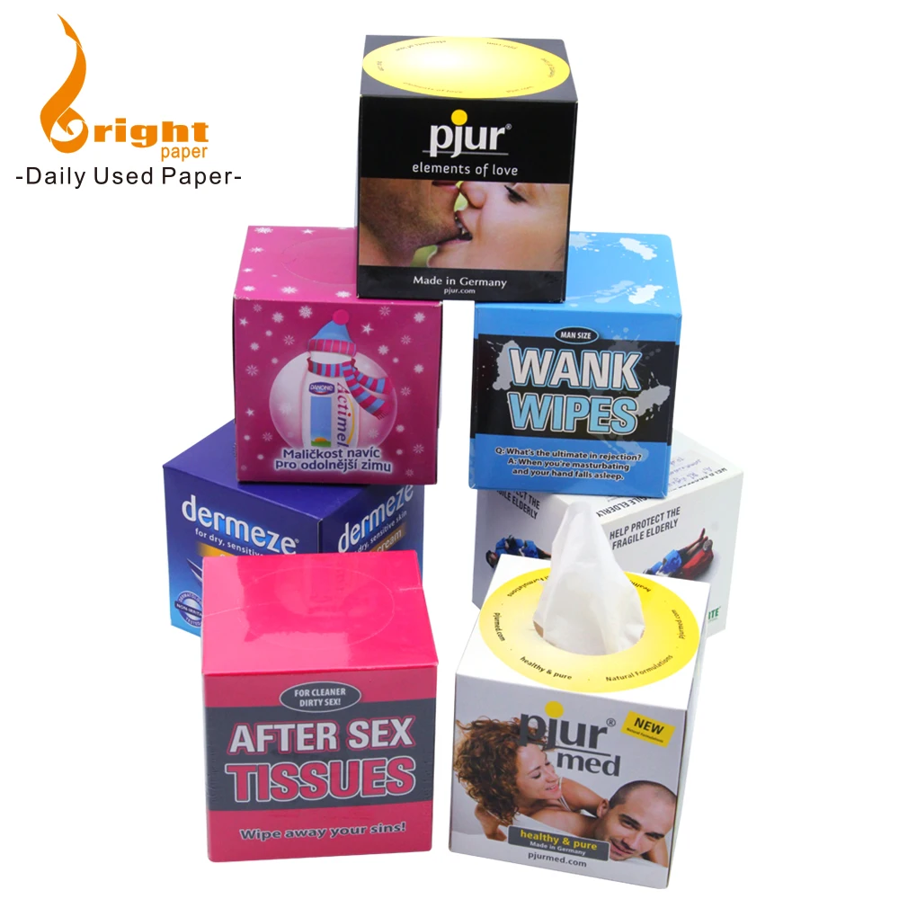  Великолепная коробка из кубической бумаги для лица 2 слоя Великолепный пластиковая коробочка бумажных салфеток 2ply
