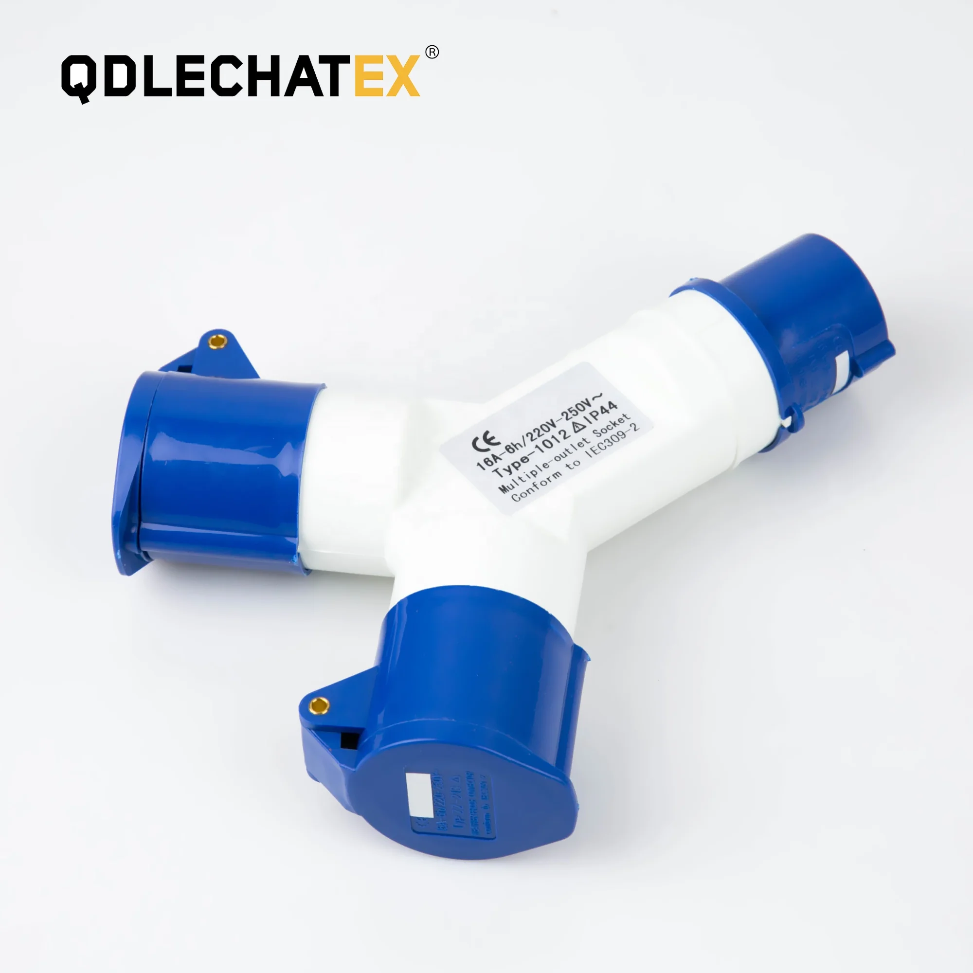 Type 1013-2  ip44 220v-415v 2P+E  2way 16A 2pin multi plug socket