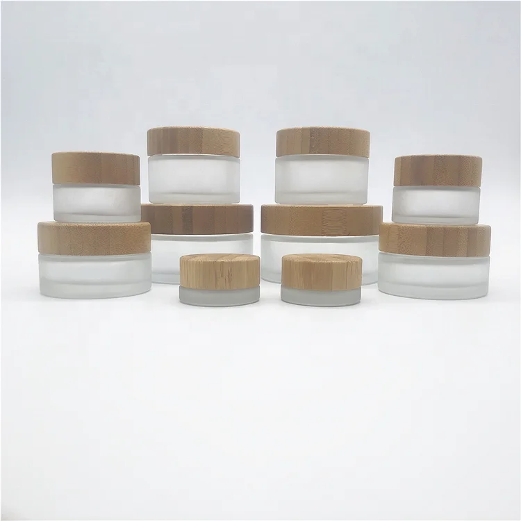 5g 15g 30g 1OZ 50g 100g bamboo cosmetic packaging face cream jar