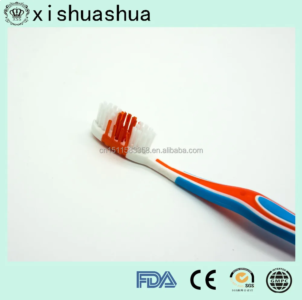 2017 Hot Selling import soft rubber handle dupont nylon bristles toothbrush