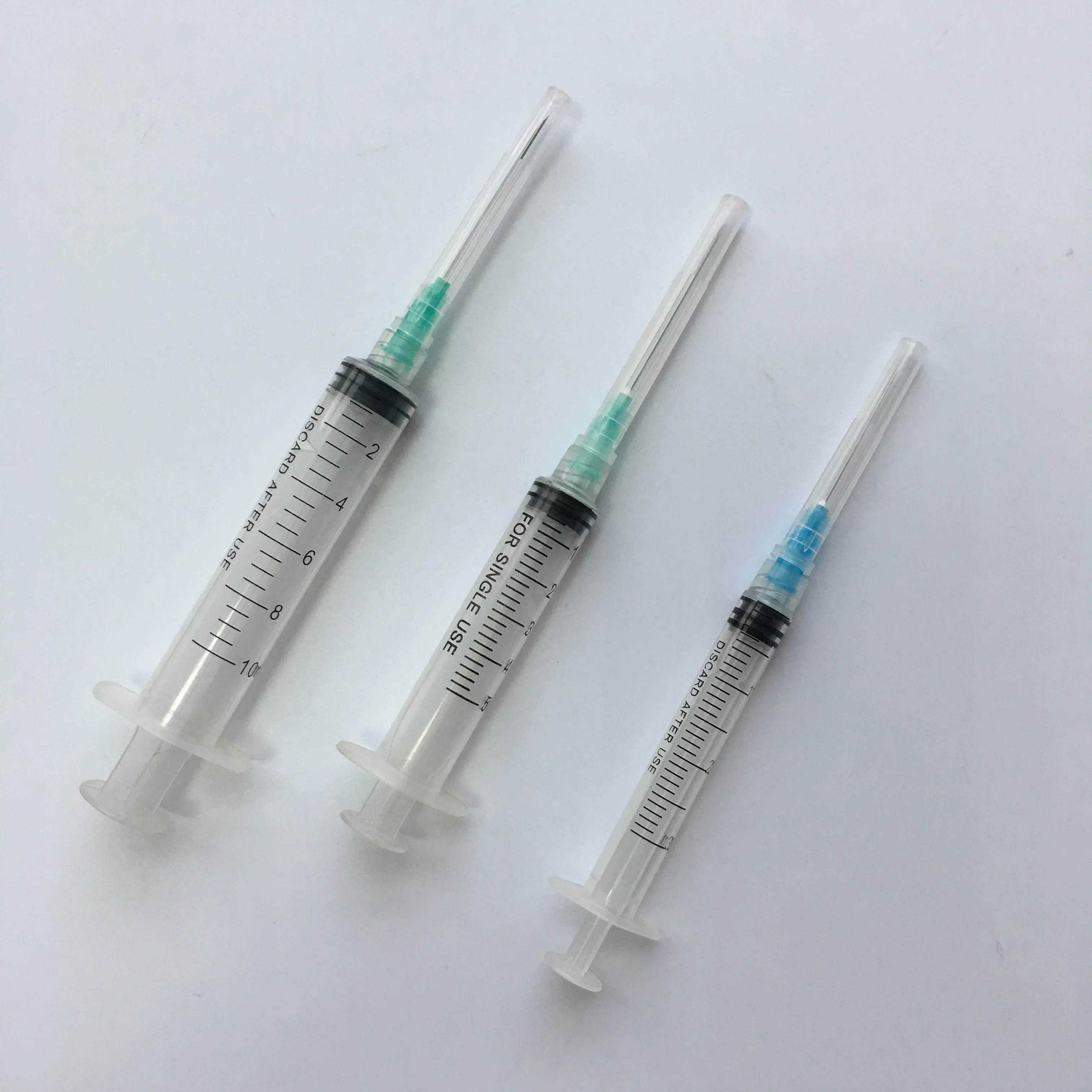 High Quality Hospital Supply Medical Plastic Luer Lock / Luer Slip Injection Syringe With Needle
