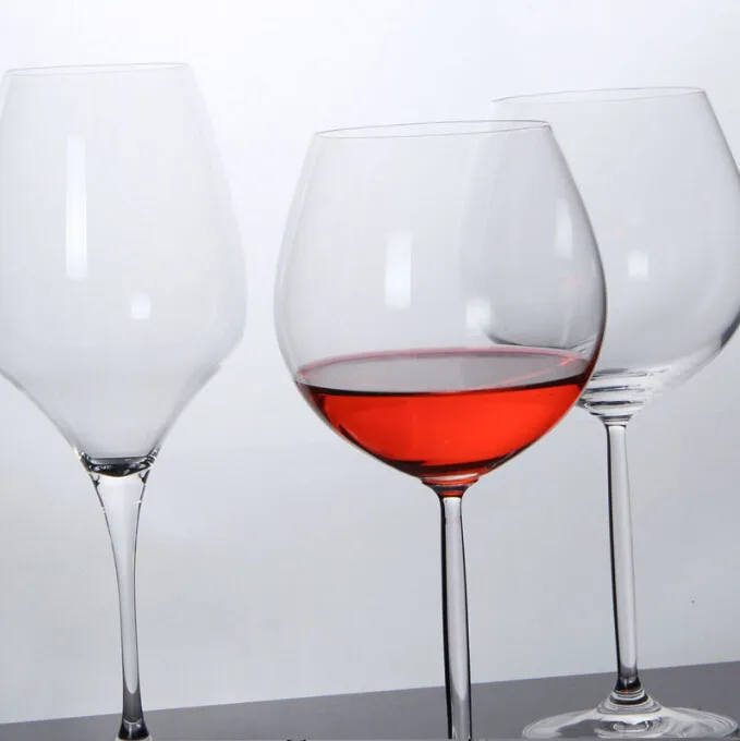 Best Quality in China Lead Free Luxury Retro Classic Crystal Long Stem Big Mouth Wine Glass clear Red Wine Glass Drinking Glass