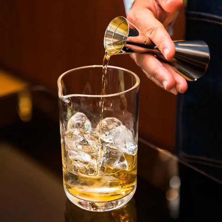 1oz/2oz new slim style measuring jigger stainless steel bar tools carved design