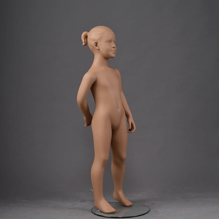 Custom fiberglass child mannequin full body realistic maniquies kids with sculpture head