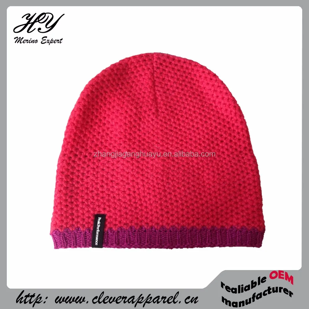 
Best-selling Superfine Merino Wool Knitted Pompom Beanie Hats 