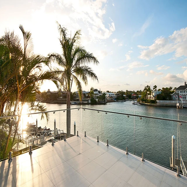 Frameless Tempered Glass Swimming Pool Fence Outdoor