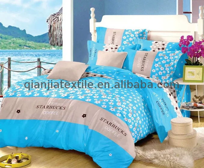 Factory directly sell  polyester linen fabric flat sheet 100% polyester fabric for bedding set