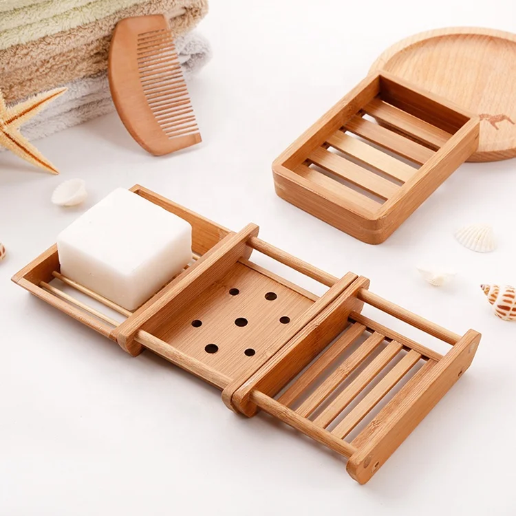 Classical  Handmade Eco-Friendly  Ship Shape Bamboo Soap Dish Tray