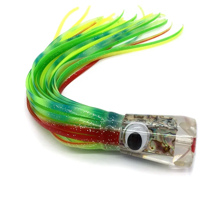OEM Private Label Resin head octopus skirts trolling fishing lure factory wholesale big game fishing tackle Weiyu