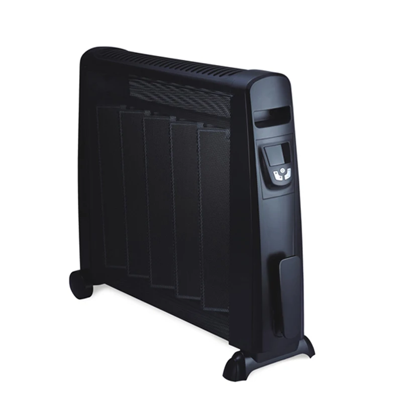 
2400W Remote Controlled mica radiant infrared heater with round wheels 