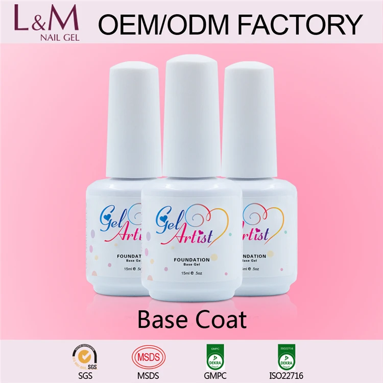 Gelartist Wholesale factory soak off uv transparent lm nail gel color polish