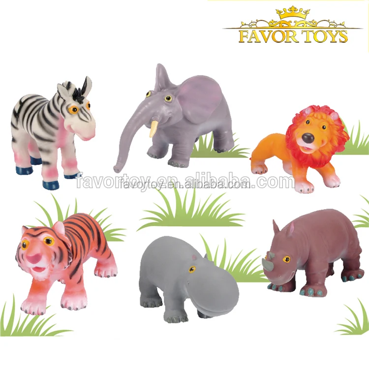 Wholesale eco friendly dinosaur 5 inch soft kids small rubber animal toys