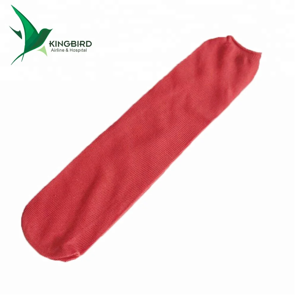 20-30g Disposable Airline Sleeping Tube Sock Long Plain Socks for Airplane