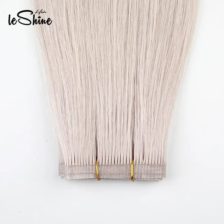 LeShine Hair New Product Indian Remy Blonde Invisible Pu Weft Hair Extension