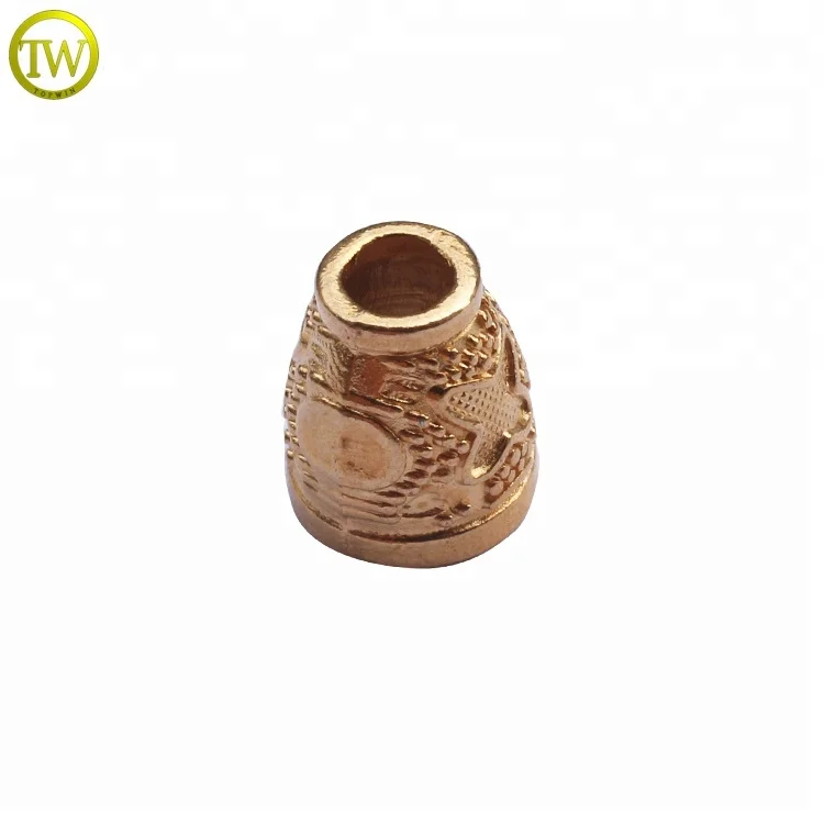 Металлическая пробка для шнура одежды, золотистый ремешок, замок для шнура, колокольчик, оптовая продажа