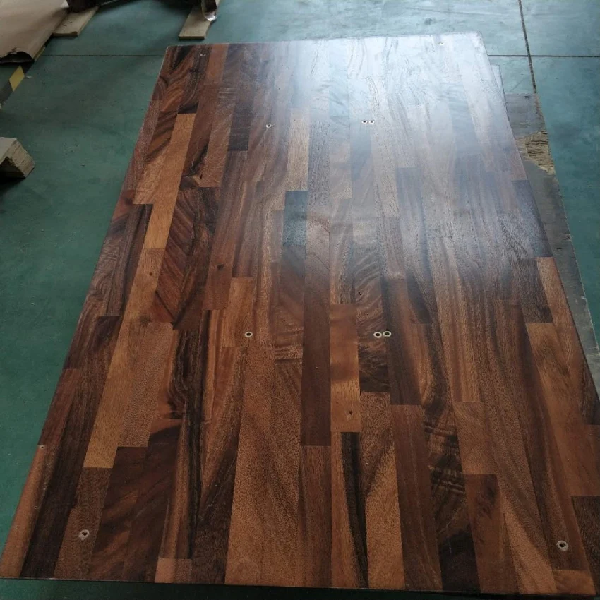 Lifting table whole solid wood for tabletop  leg with double motor three-section type