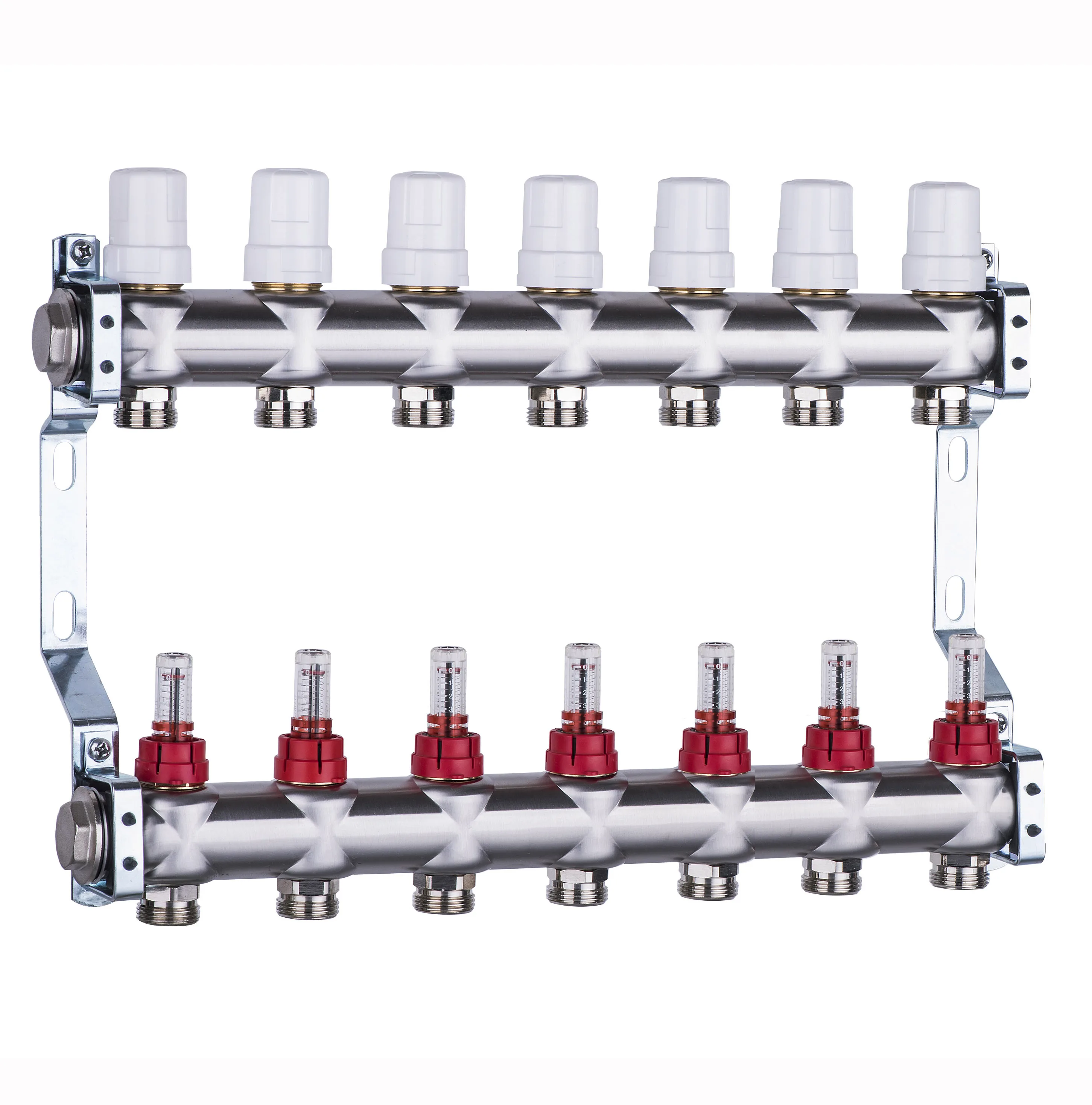 304 stainless steel water distributor manifold 7 circuits