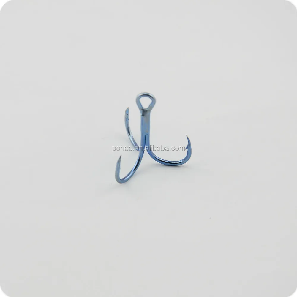 Seawater hooks for tuna treble fishing hook