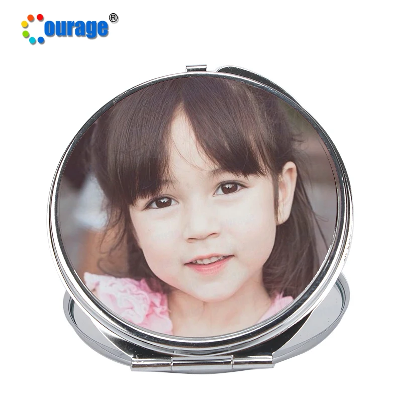 Round Shape Small Compact Sublimation Pocket Mirror Blanks
