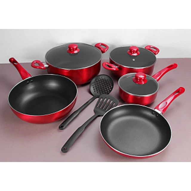
Aluminum non-stick inner coating high quality cookware set 