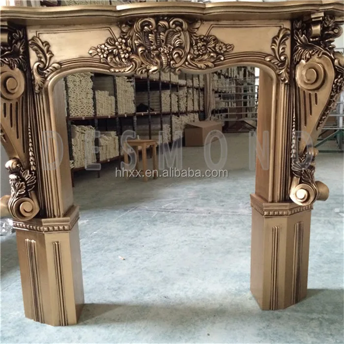 Wholesale High Quality Customized Fireproof PU Fireplace Mantel