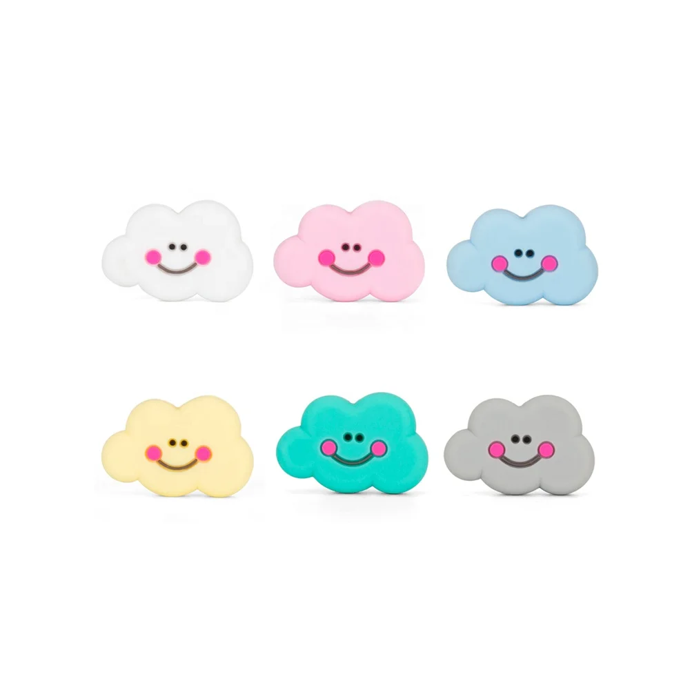 
China Manufacturer Promotion BPA Free Food Grade teether toys pendant silicone cloud teether  (62158536790)