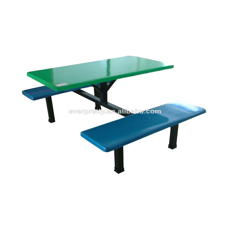 High Quality Colorful University Middle School School Furniture Dinning Table And Chair for Students