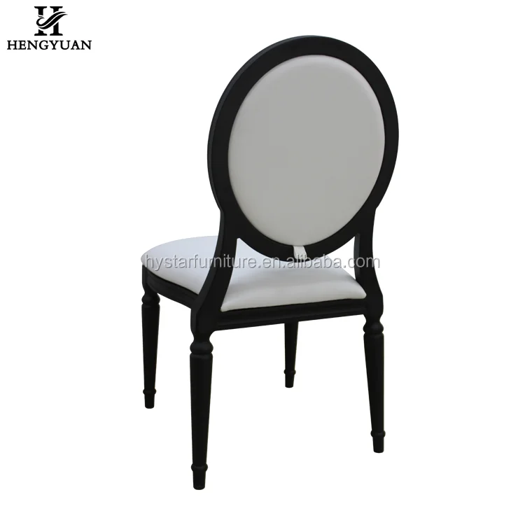 Elegant modern hotel restaurant white stacking event louis wedding ghost chair