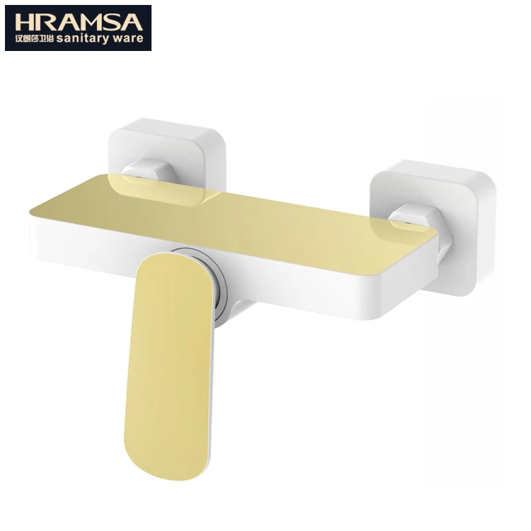 Kaiping ceramics cartridge bathroom fittings gold shower set brass shower mixer