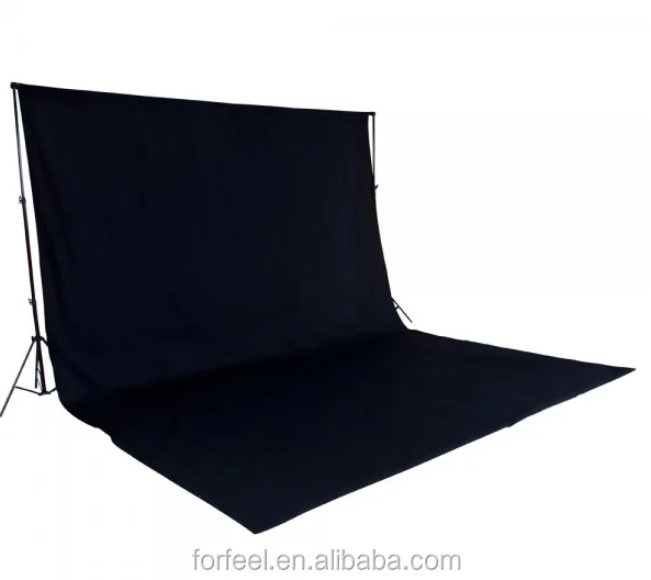 photographic background tpropid with back ground clothe 6*3m black color