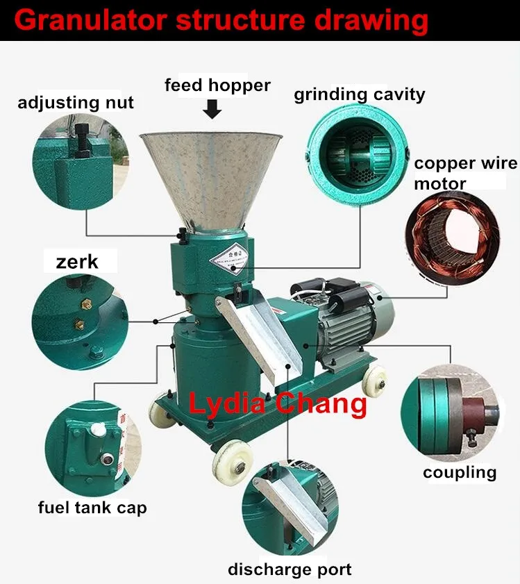 best quality ZH-120 pellet machine/animal feed pellet making machine/granulation machine(lydia WhatsApp:+8615965977837)