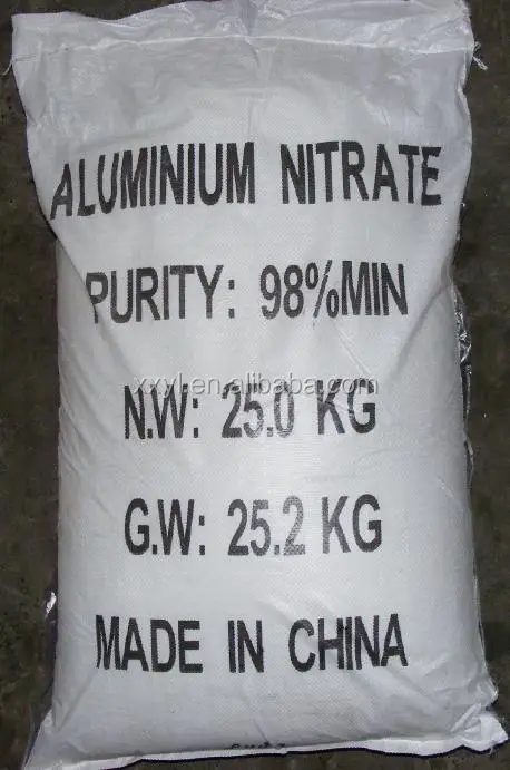 
Aluminium Nitrate Nonahydrate 98%Min CAS#7784-27-2 |Al(NO3)3.9H2O 