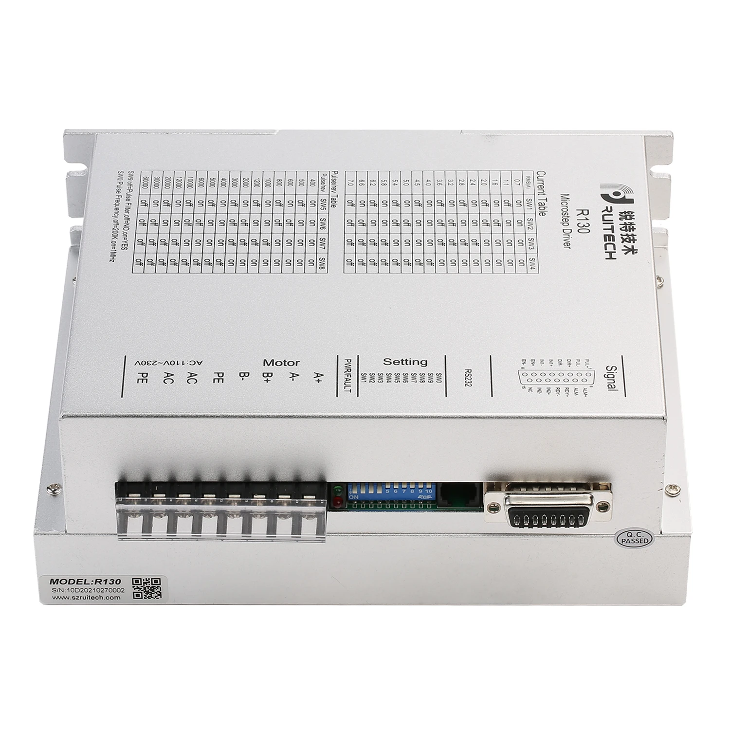 R130 Factory Electric digital motor driver 2 phase 110 - 230VAC stepper motor drive cnc for Nema42,/52  motor