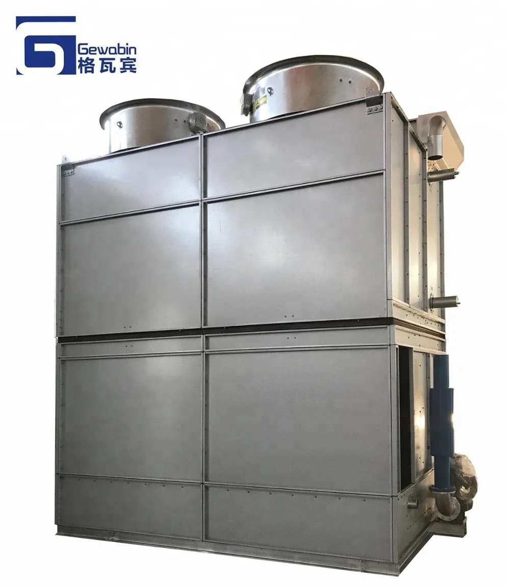 
china imeco cooling tower fluid circulates evaporative inside the coil condenser 