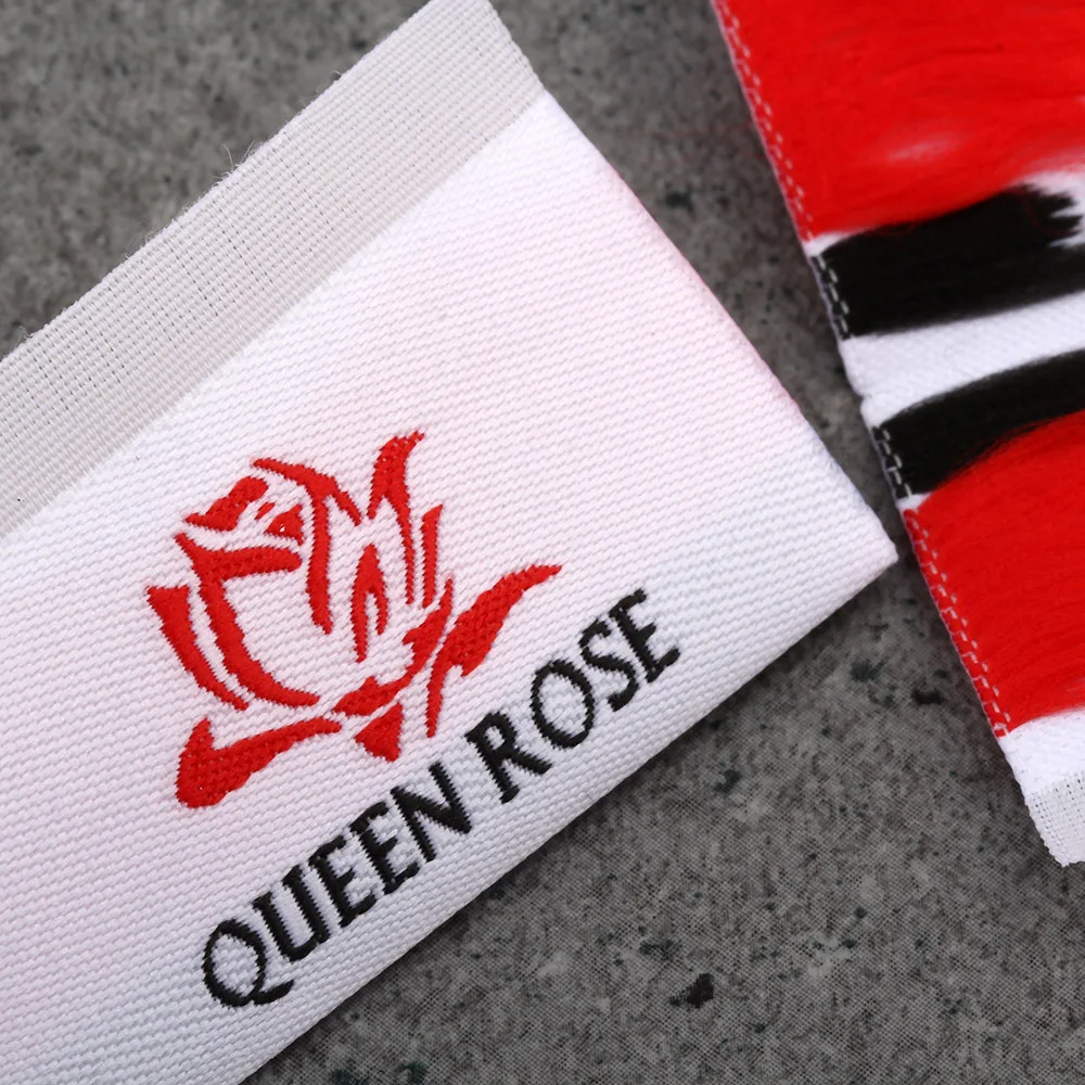 moq 500pcs custom woven labels clothing labels for garment