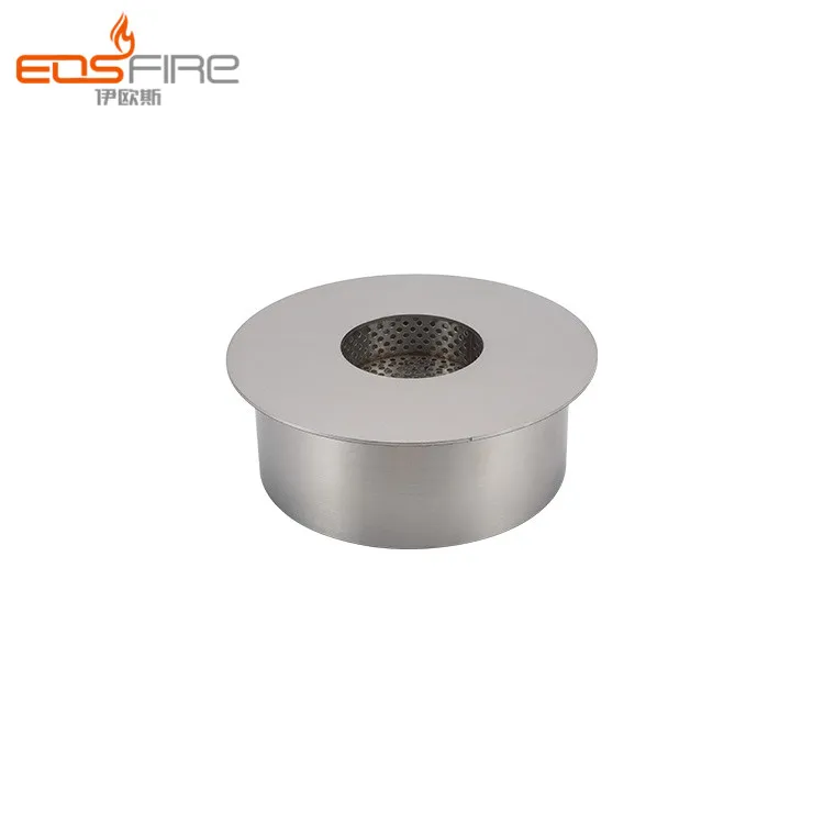Stainless steel round decorative fireplace ethanol burner metal fireplace