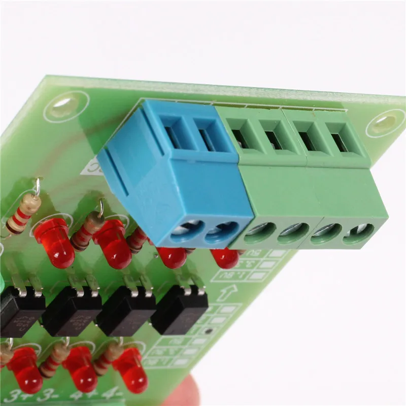 24V to 24V PLC Signal Level Voltage Converter Board 4Bit Optocoupler Isolator Isolation
