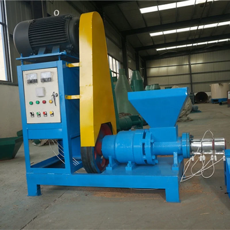 Rice husk charcoal briquette extruder/wood sawdust briquettes machine 0086 15617575581