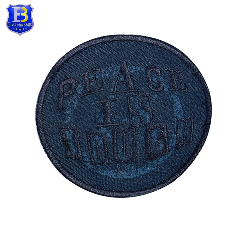Hot sale china manufacturer directly make iron on skull heads embroidery patch for garment