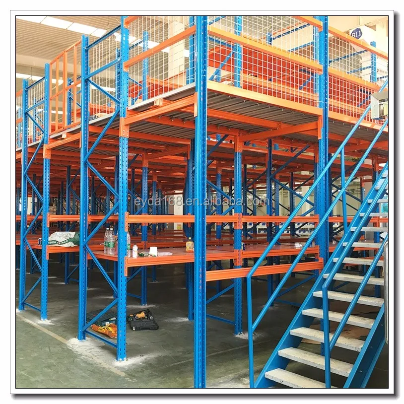 Складские стеллажи, многоуровневая Стальная полка, производители мезонинных полов