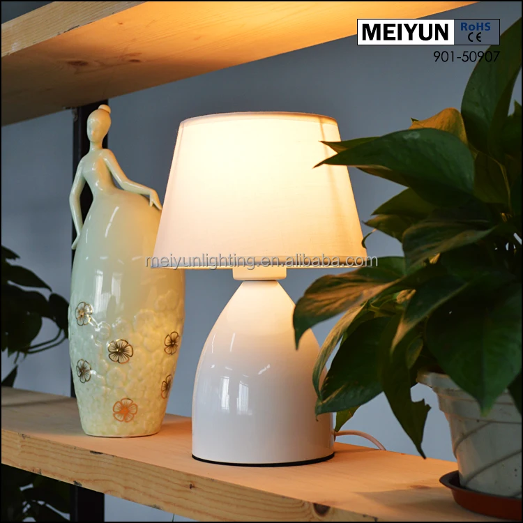 Simple Designs Mini Touch Table Lamp with Fabric Shades Cheap