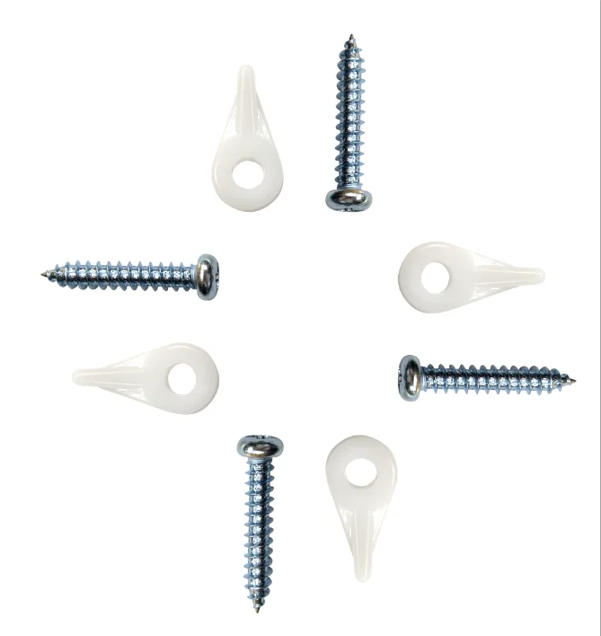 Aluminium Profile Corner Joint Plastic Turn Button Clip with Screws for Insect Screen