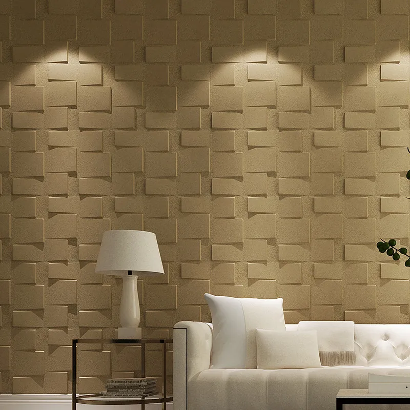 velvet flocked paper /3d wall decor/home wallpaper